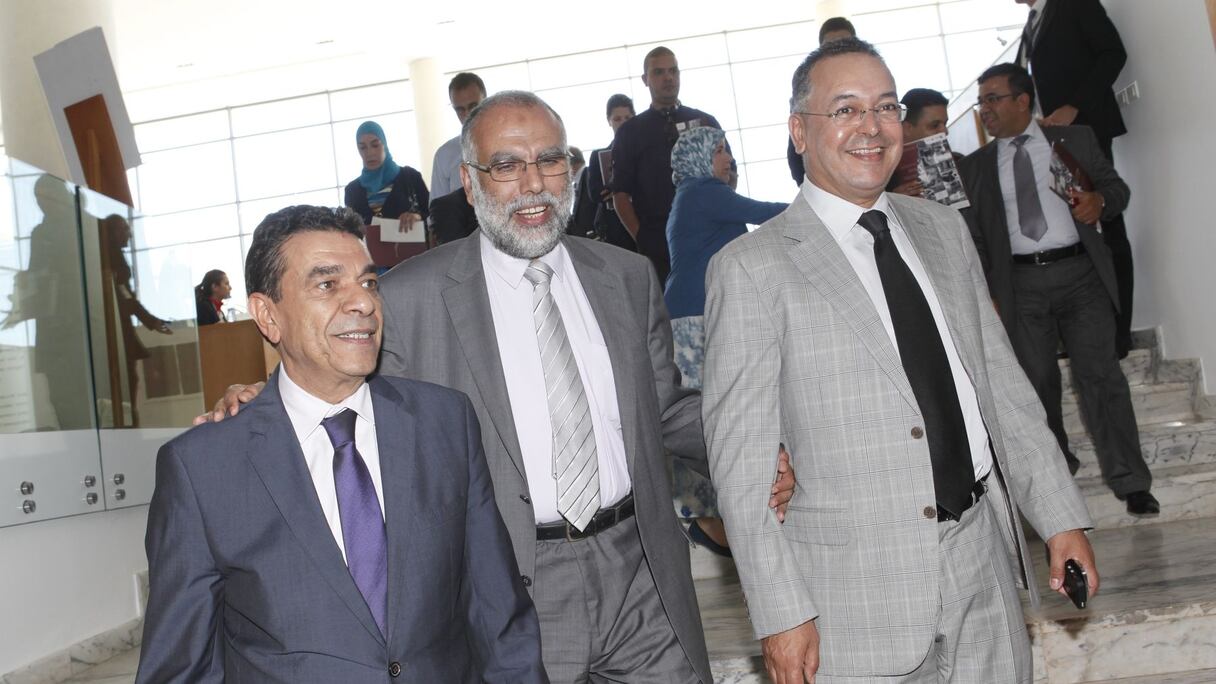 Grand sourire aux lèvres ! Mohamed El Ouafa, ministre de l'Education nationale, Abdellah Baha, ministre d'Etat et Lahcen Haddad, ministre du Tourisme, ont tenu à être présents pour montrer l'implication du gouvernement
