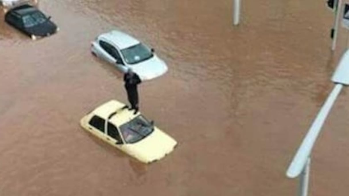 L'axe Rabat-Salé sous les eaux. 
