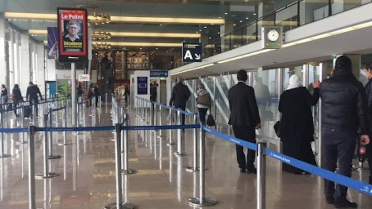 Hall A de l'aéroport Orly Sud, près de Paris. 
