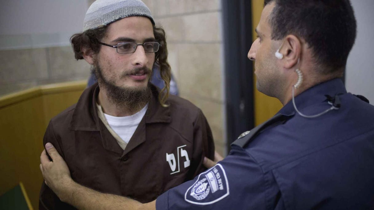 Meir Ettinger, lors de sa comparution devant un tribunal à Nazareth, mardi 4 août 2015.
