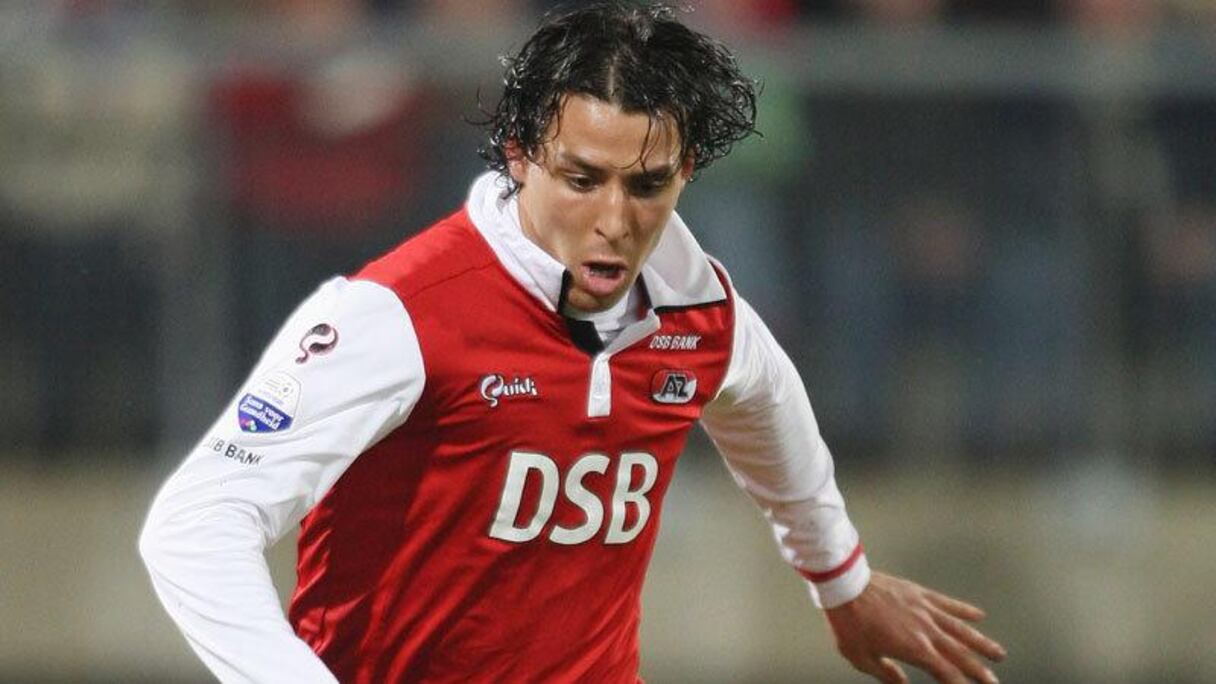 Mounir El Hamdaoui sous le maillot de l'AZ Alkmaar. 
