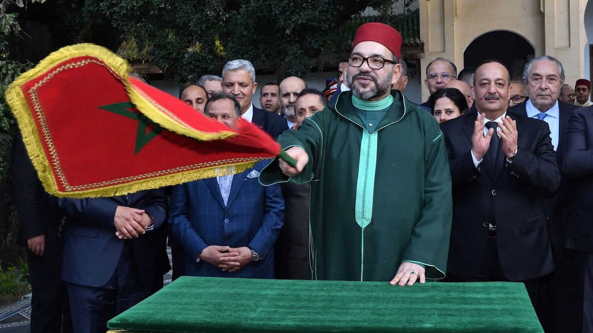 Le roi Mohammed VI en visite à Fès en avril 2019.
