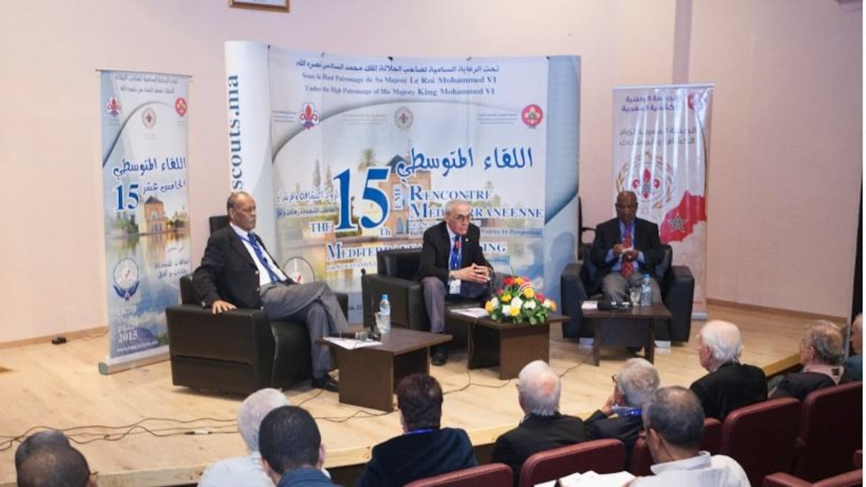 Photo prise de la présentation hier vendredi à Rabat du programme de la 15ème Rencontre méditerranéenne des pionniers scouts, prévue du 22 au 27 octobre courant.
