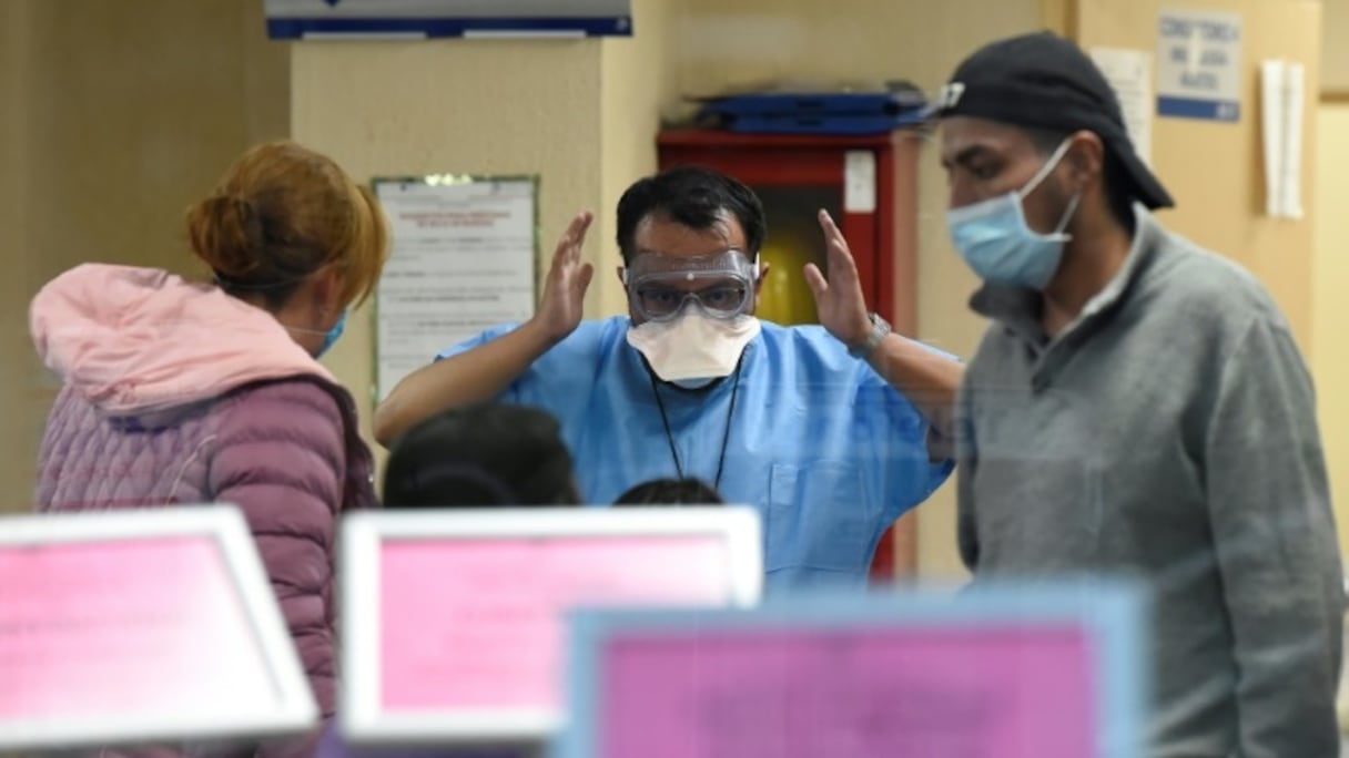 Dans l'Institut national des maladies respiratoires à Mexico, le 28 février 2020.
