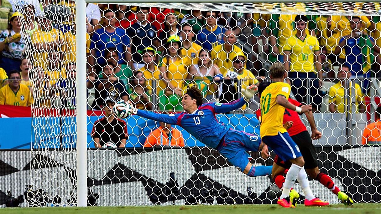 Ochoa a été l'homme du match entre le Brésil et le Mexique (0-0).
