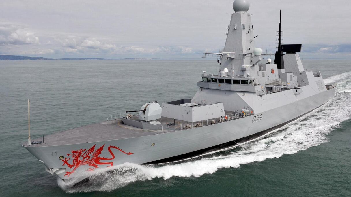 "HMS Dragon", un fleuron de la Royal Navy. 
