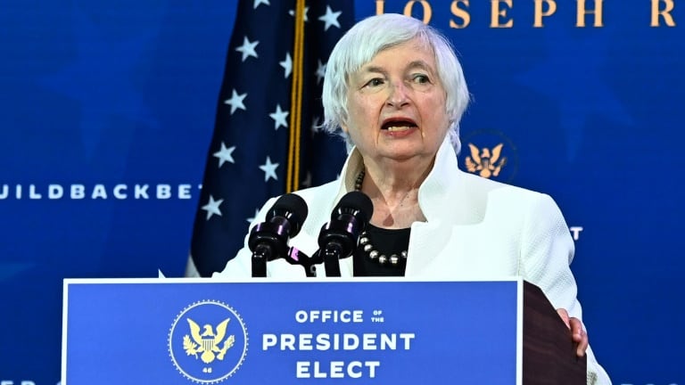  Janet Yellen, Secrétaire américaine au Trésor. 
