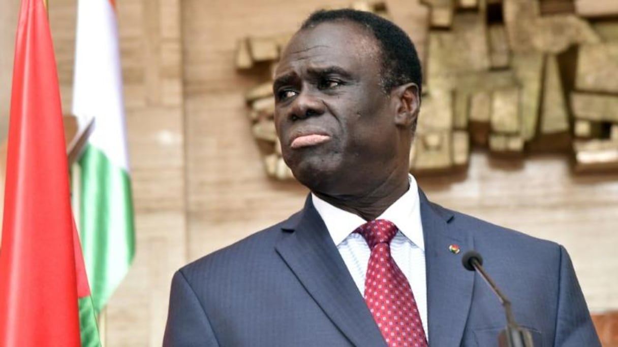 Le président de transition du Burkina Michel Kafando.
