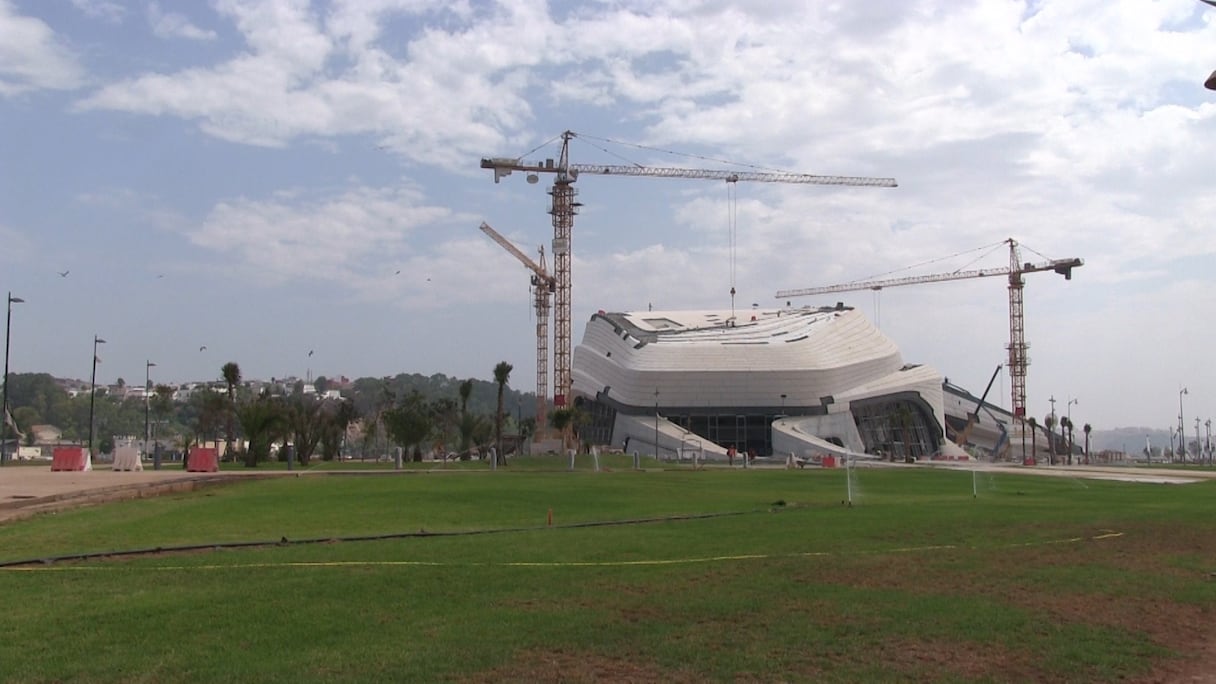 Etats d'avancement des travaux du Grand théâtre Mohammed VI de Rabat.
