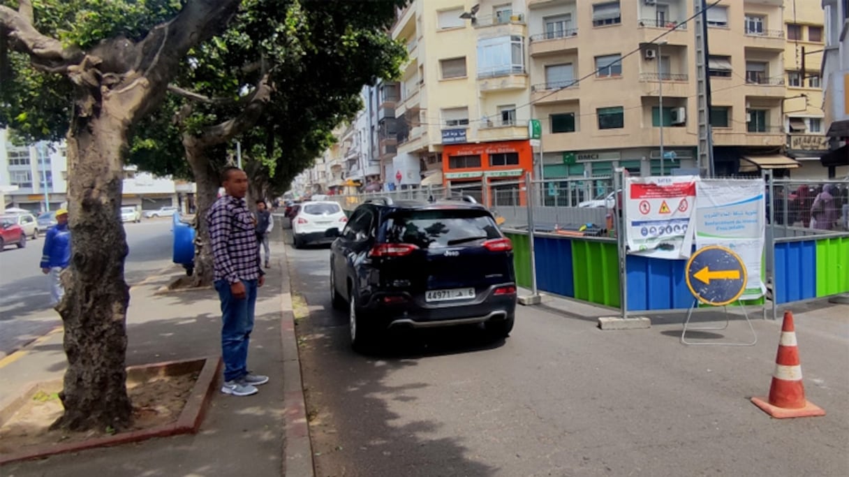 Le boulevard Ziraoui à Casablanca, en travaux. 
