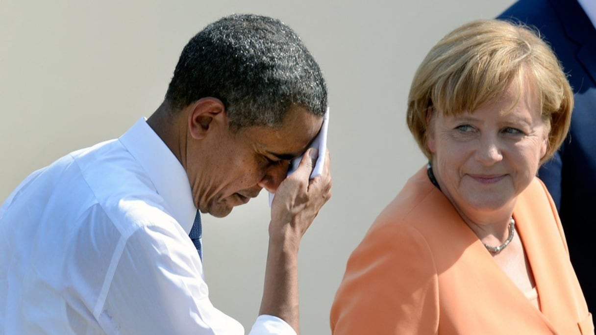 Barack Obama et Angela Merkel
