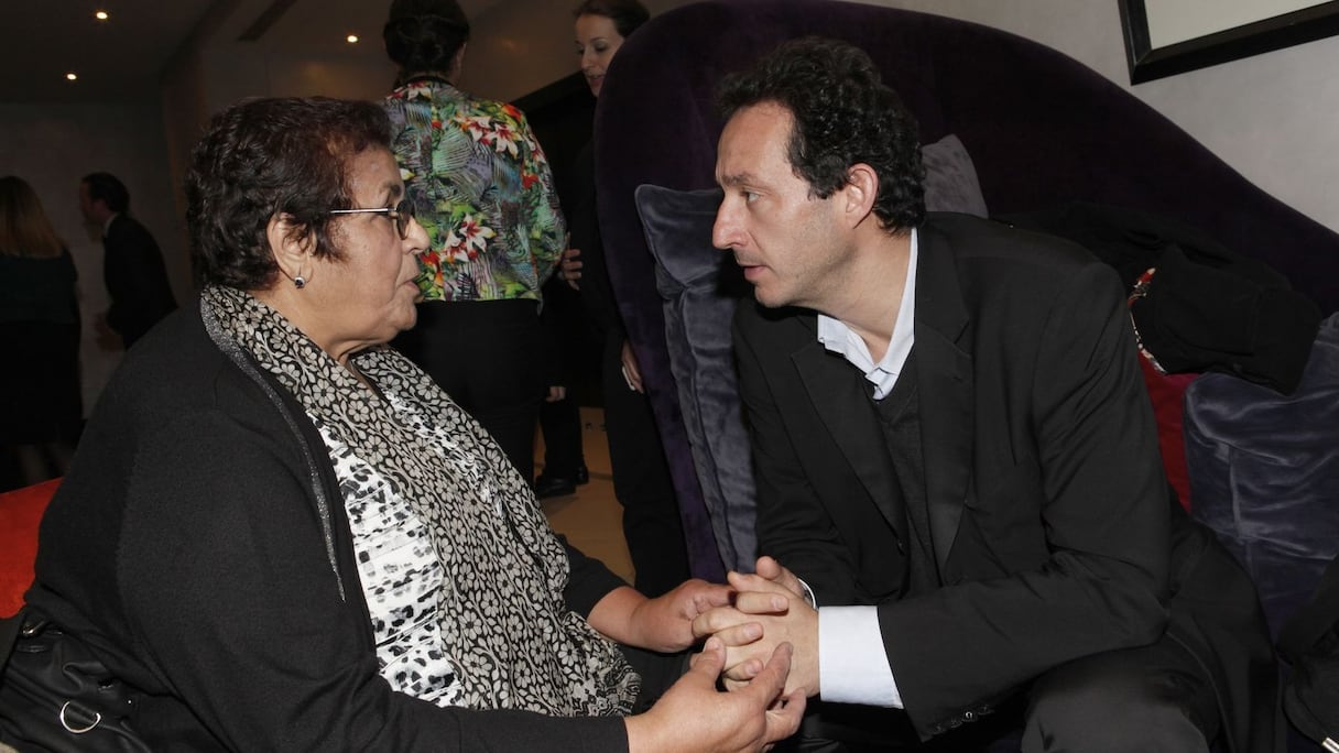 L'écrivain Driss Jaydan et Aicha Chenna, belles retrouvailles.
