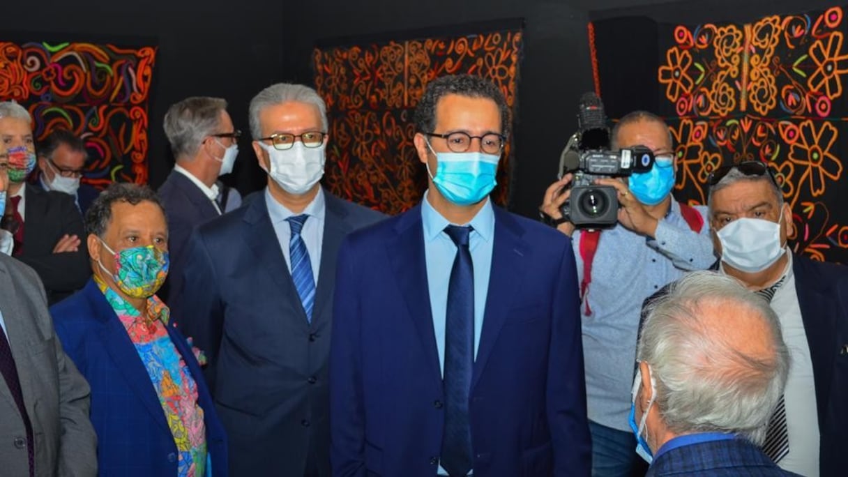 L'inauguration de l'exposition «Foum Zguid-du Sel au Fil» au musée des Confluences-Dar El Bacha à Marrakech.
