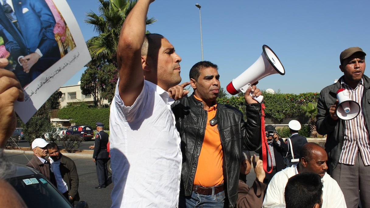 Les manifestants ont scandé des slogans contre la politique de l'Algérie envers le Maroc
