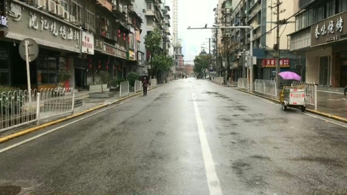 Virus en Chine : les rues désertes de Wuhan.
