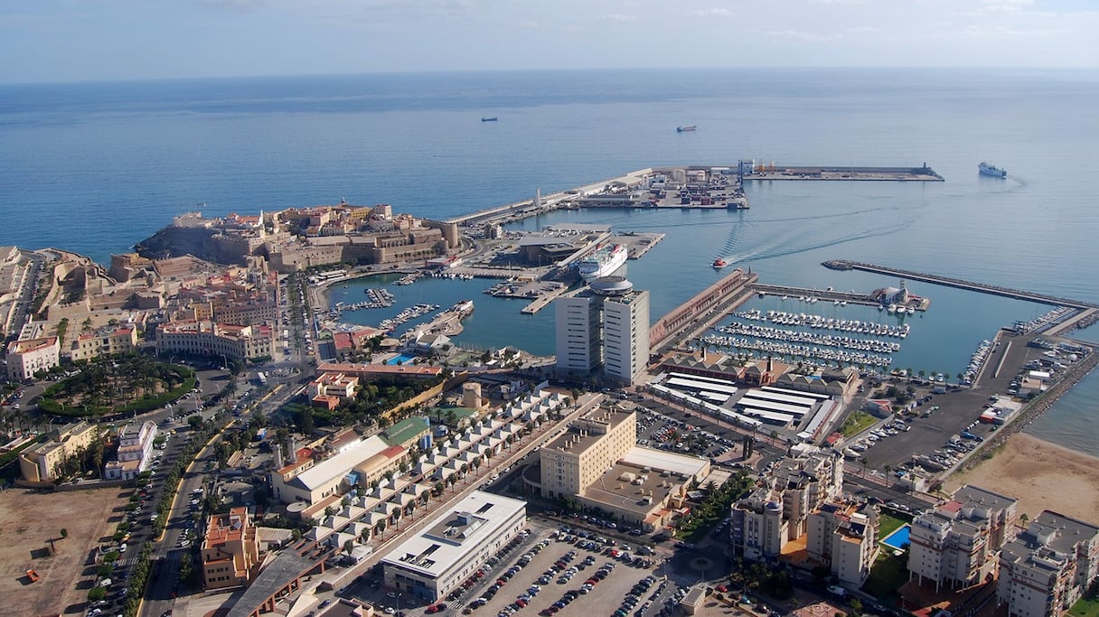 Le port de Melilla.
