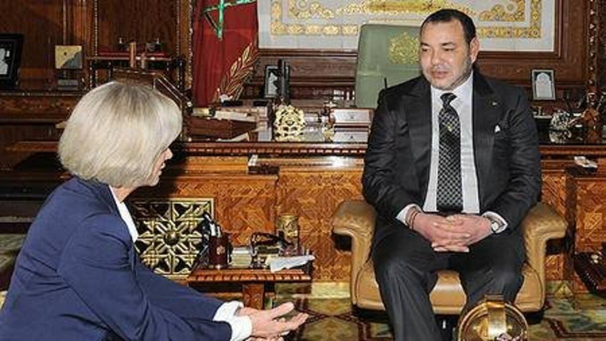 Le roi Mohammed VI accordé une audience à Elisabeth Guigou.
