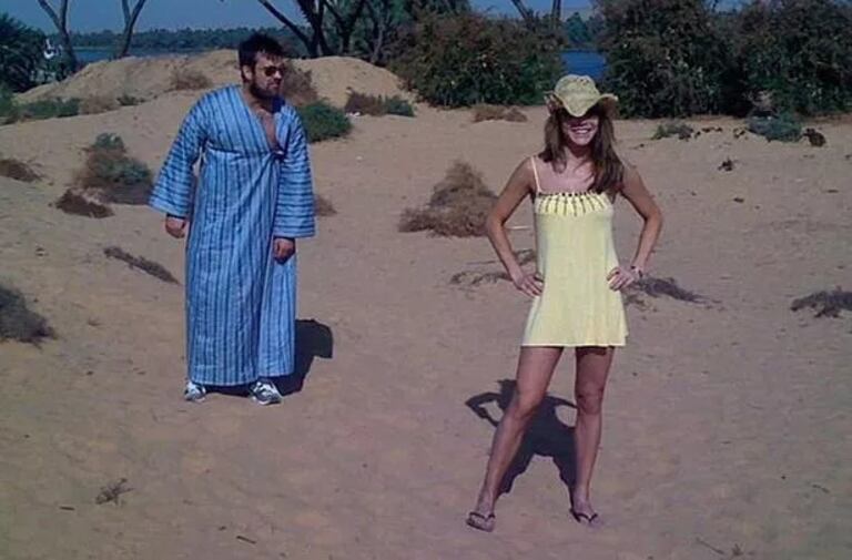 Robbie Williams et Ayda Fields au Maroc.