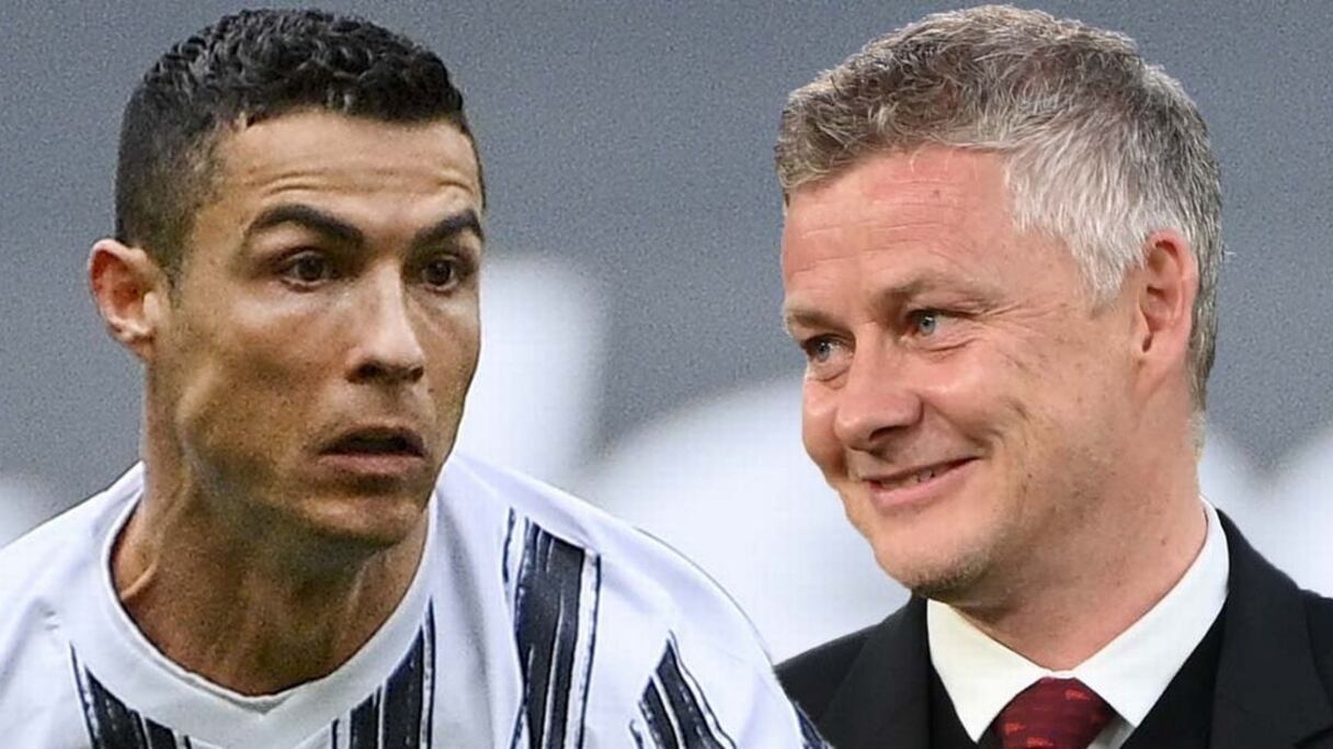 Ole Gunnar Solksjaer et Cristiano Ronaldo (photo-montage).
