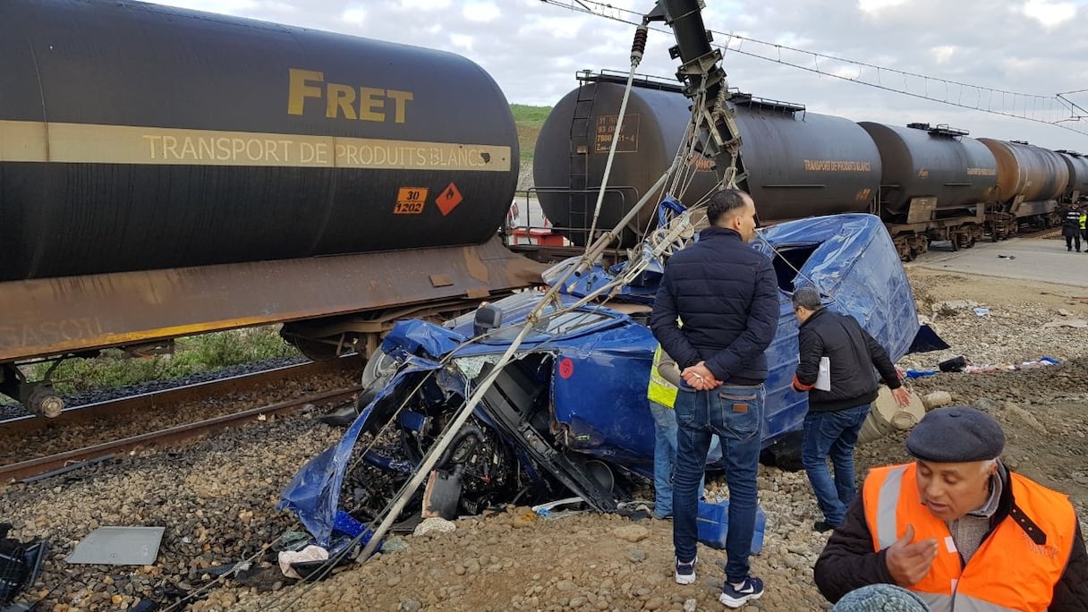 Le passage à niveau où l'accident a eu lieu.
