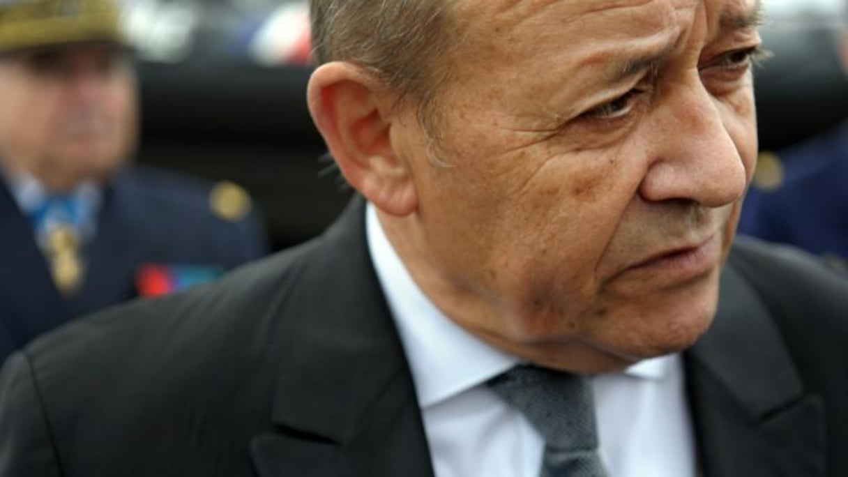 Le ministre français de la Défense Jean-Yves Le Drian le 11 septembre 2015 à Lannester.
