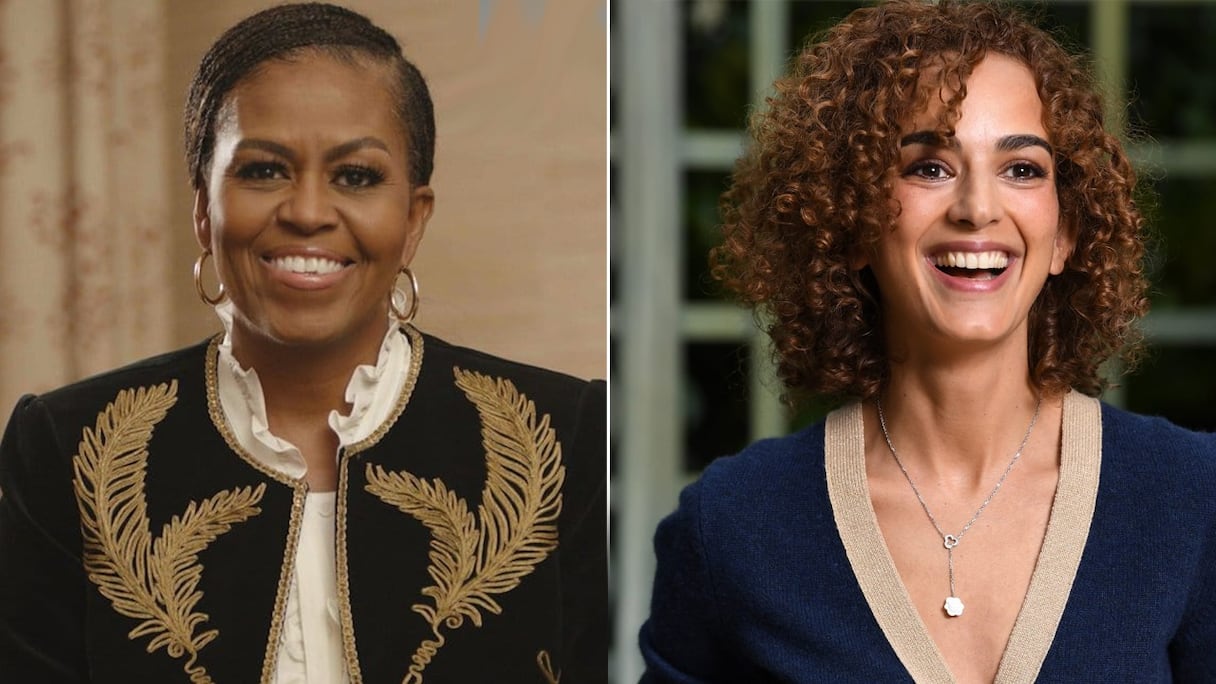 Michelle Obama et Leïla Slimani (montage).
