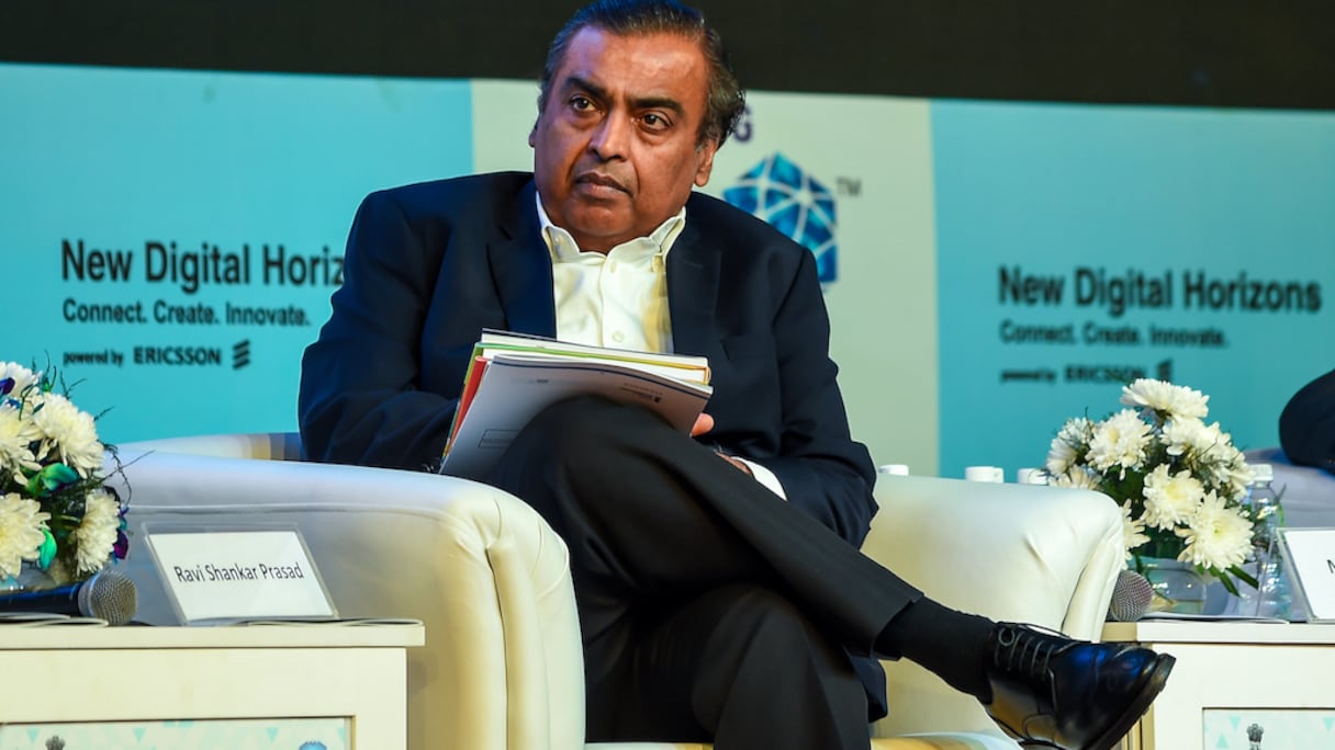 Le milliardaire indien Mukesh Ambani.
