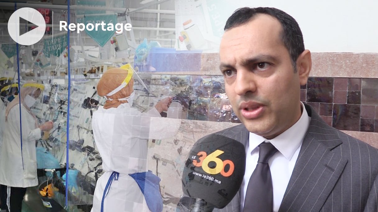 Younes Sekkouri, ministre de l'Inclusion économique, à Casablanca, lors de sa tournée pour la présentation son ambitieux programme d'emploi de 125.000 jeunes pour un budget d'environ 3 milliards de dirhams.
