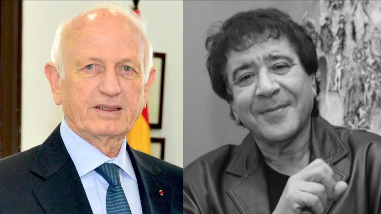 André Azoulay et feu Houssein Miloudi.
