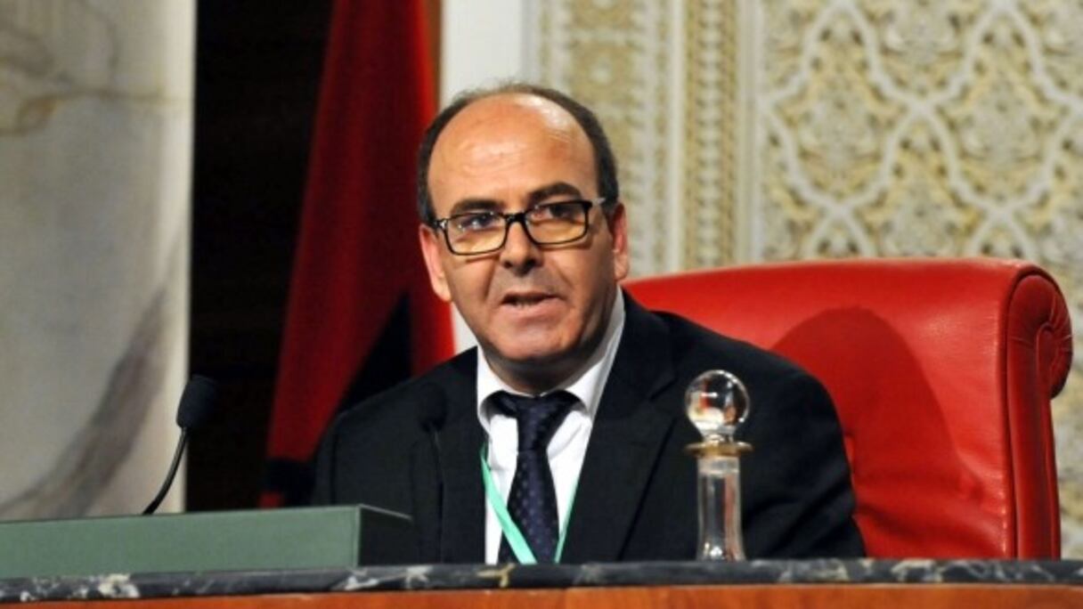 Hakim Benchamas, président de la Chambre des conseillers. 
