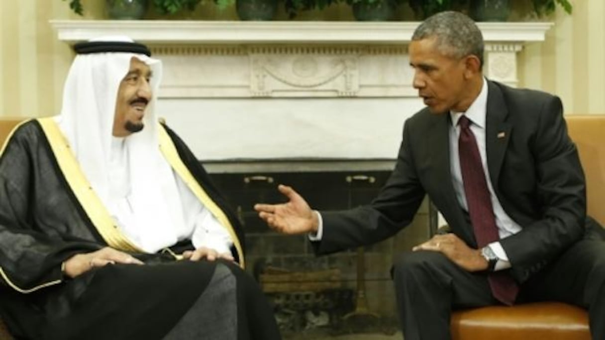 Le roi Salmane d'Arabie saoudite et le président Barack Obama à la Maison Blanche à Washington, le 4 septembre 2015
