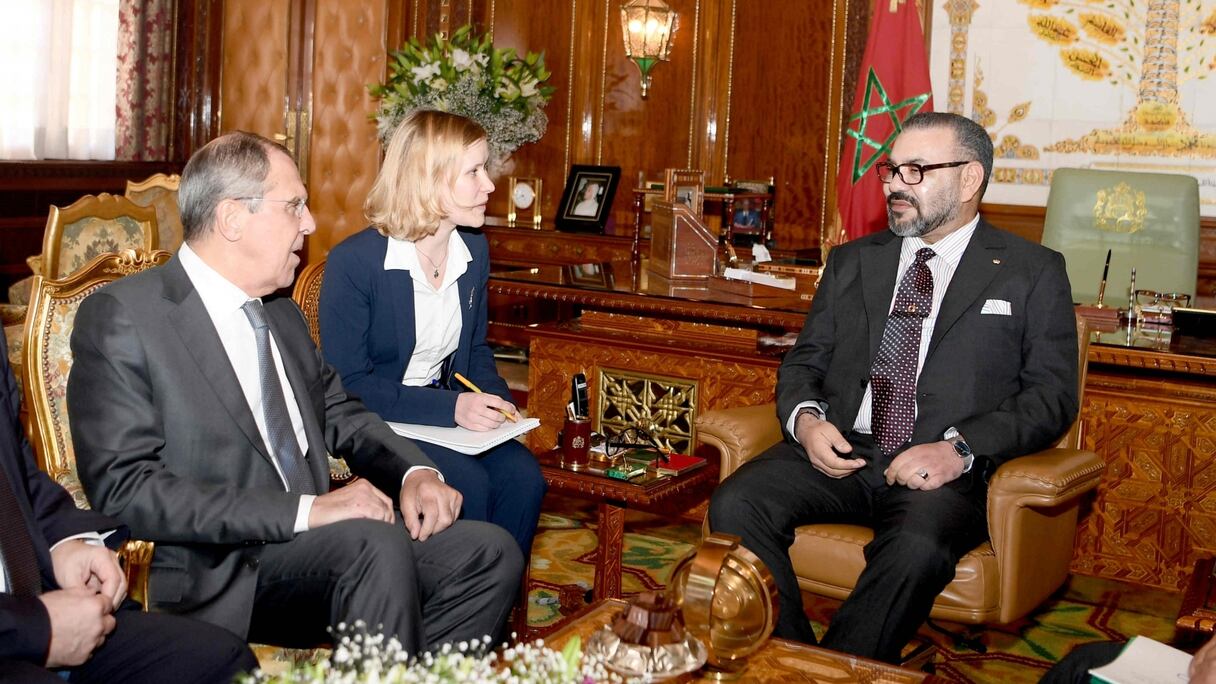 Le roi Mohammed VI recevant en audience le ministre des Affaires étrangères de la Fédération de Russie, Serguei Lavrov, vendredi 25 janvier.
