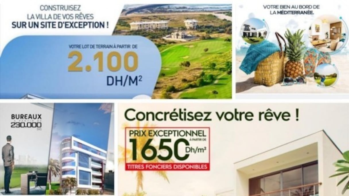 Quelques jours après après le déconfinement, les affiches publicitaires des promoteurs immobiliers foisonnent sur les plateformes digitales.
