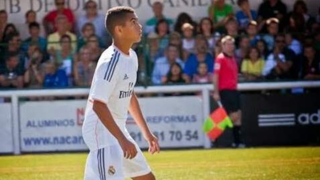 Mohamed Ayman Moukhliss, joueur du Real Madrid. 
