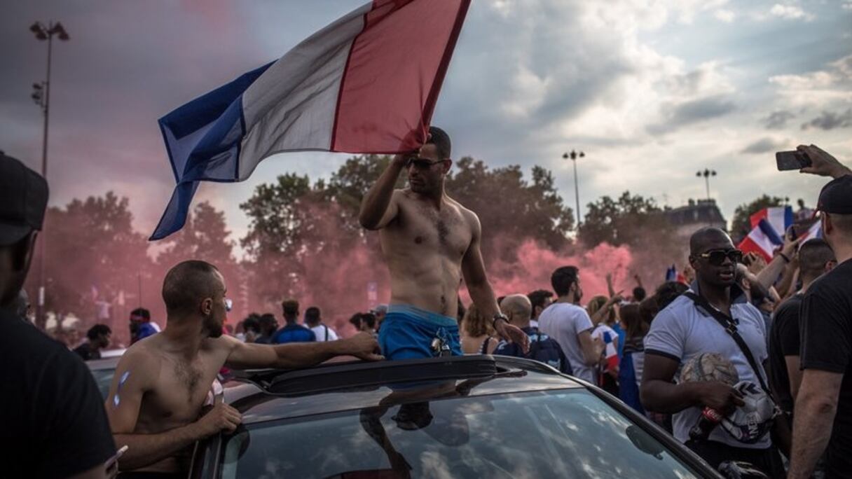 Le soir de la victoire des Bleus.
