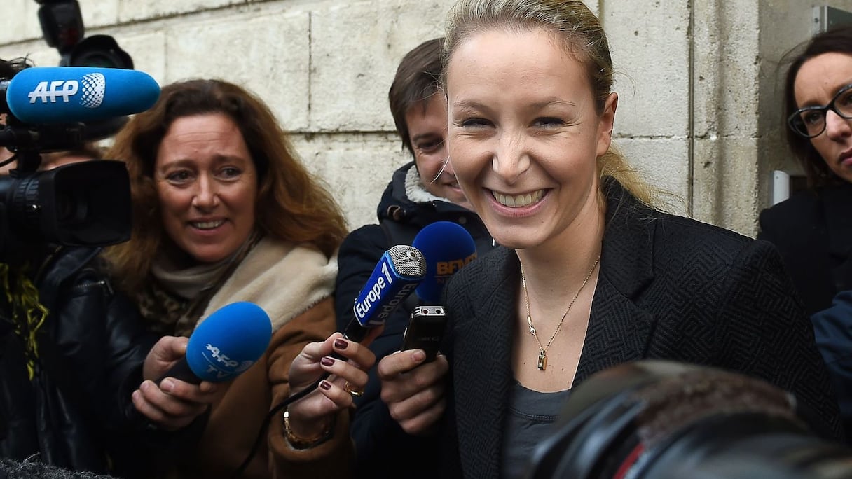 Marion Maréchal, petite-fille de Jean-Marie Le Pen, arrive en tête en PACA.
