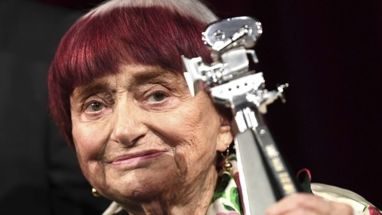 Agnès Varda récompensée au festival de Berlin le 13 février 2019.