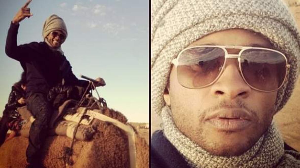 Usher pendant ses vacances au Maroc
