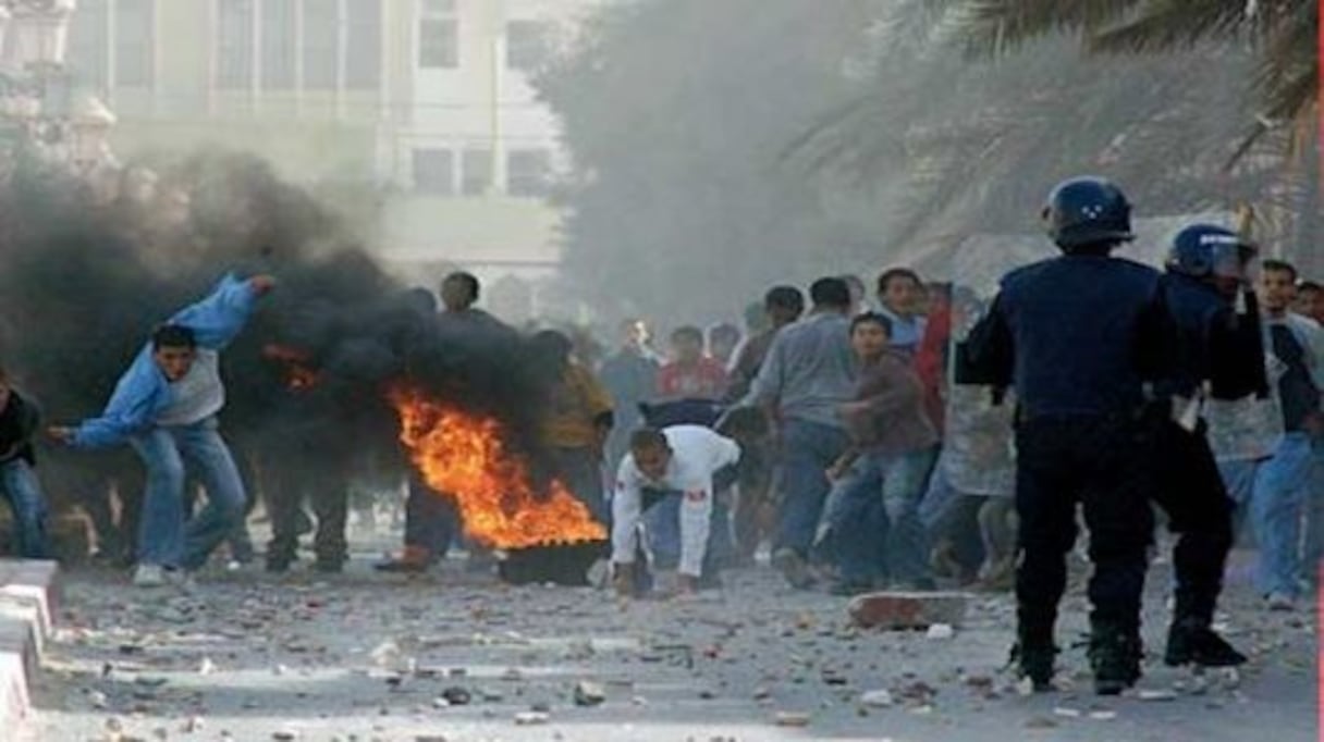 Emeute à Annaba le 21 mai 2020. 
