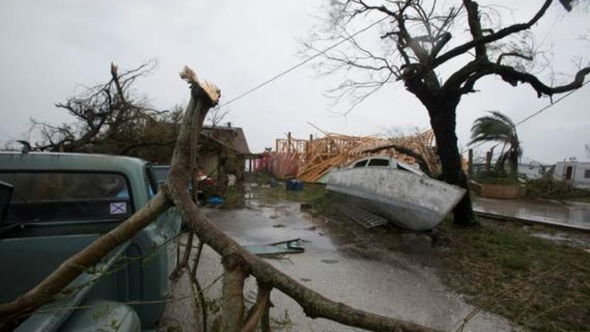 Les dégâts de l'ouragan Harvey dans le Texas, le 26 août 2017. 
