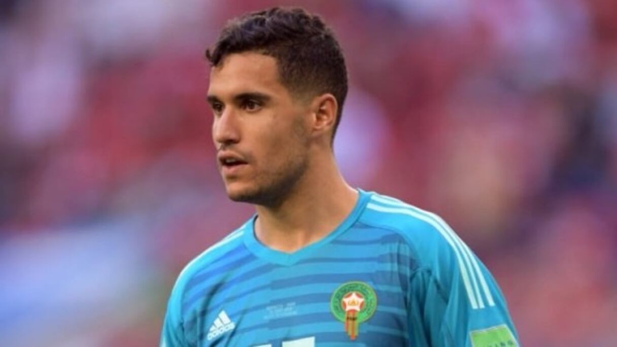 Munir Mohamedi, deuxième gardien de but des Lions de l'Atlas.
