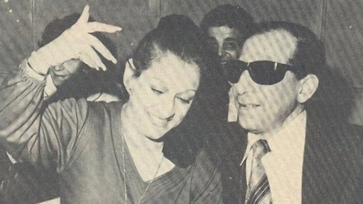 Au cours de sa carrière la chanteuse aura l'occasion de travailler avec les plus grands compositeurs arabes tels que Sayed Mekawi (à droite)
