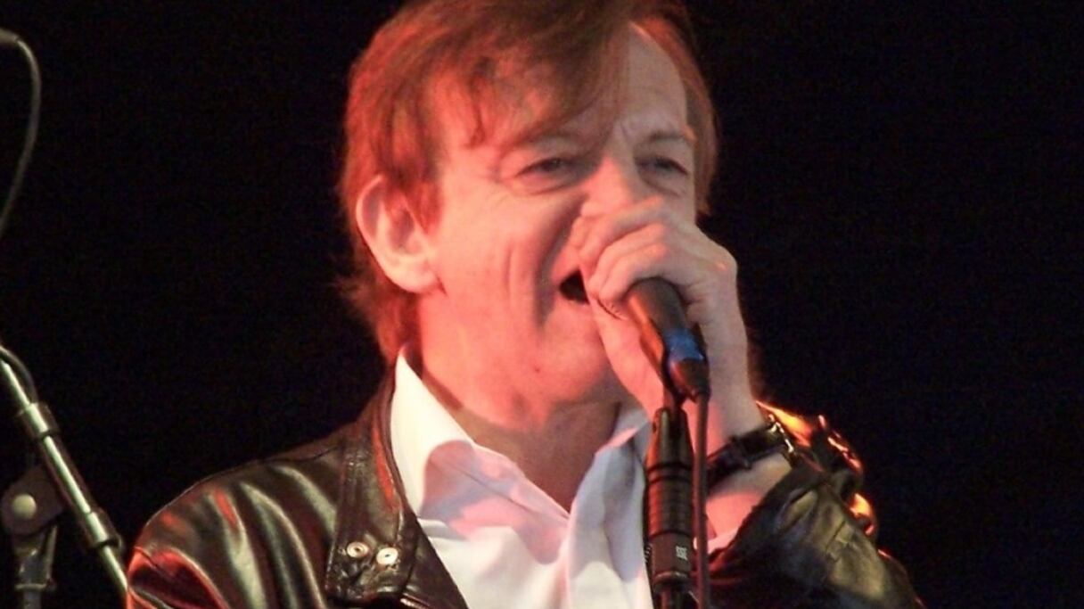 Le chanteur britannique Mark E. Smith, leader du groupe The Fall.
