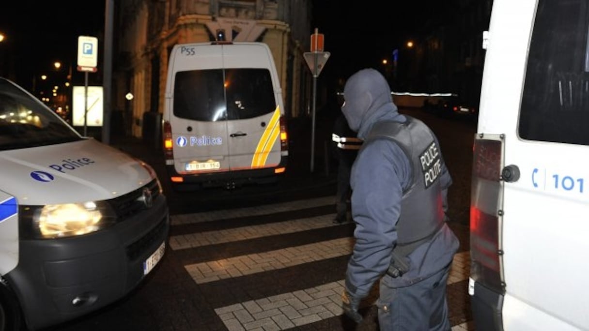 Opération anti-terroriste à Verviers (Belgique). Janvier 2015.
