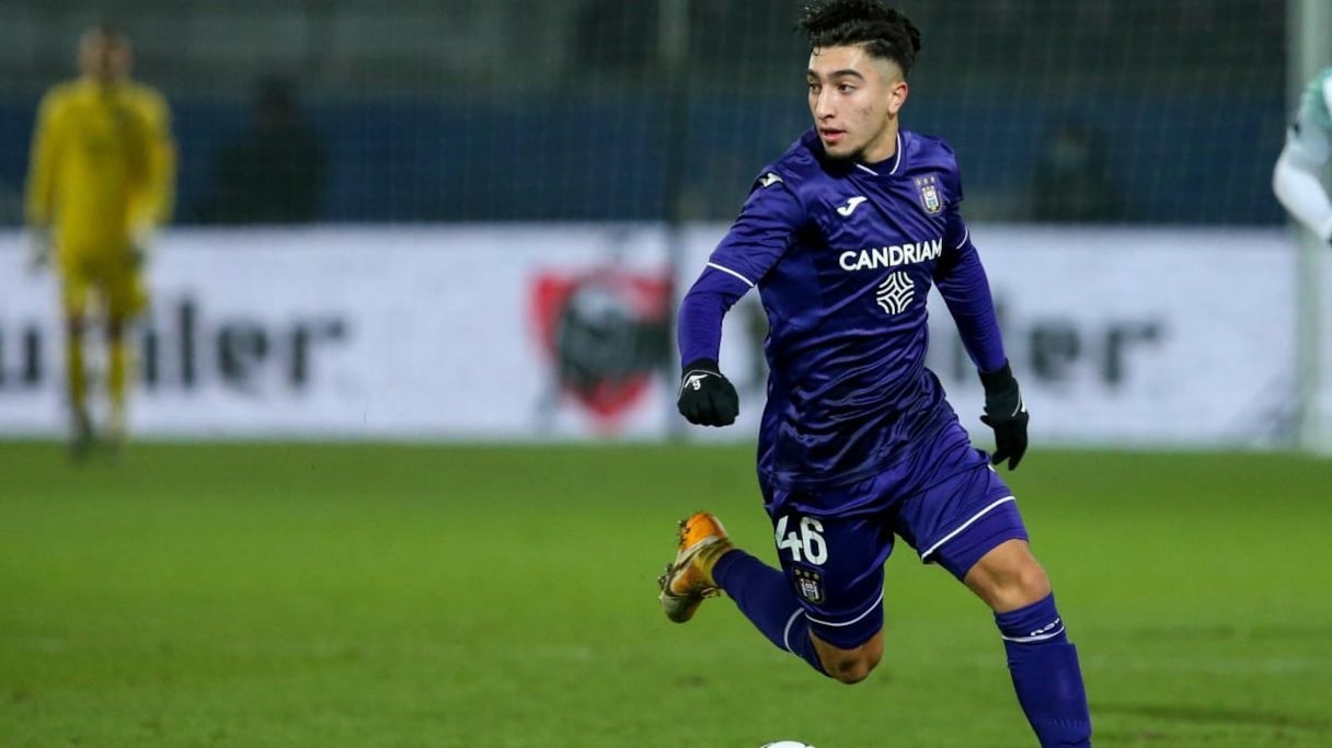 Anouar Ait Lhaj, joueur du RSC Anderlecht (Belgique).
