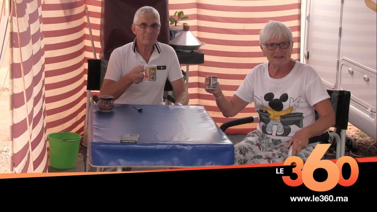 Gilles et Nicole, des touristes français tombés amoureux de Sidi Ifni. 
