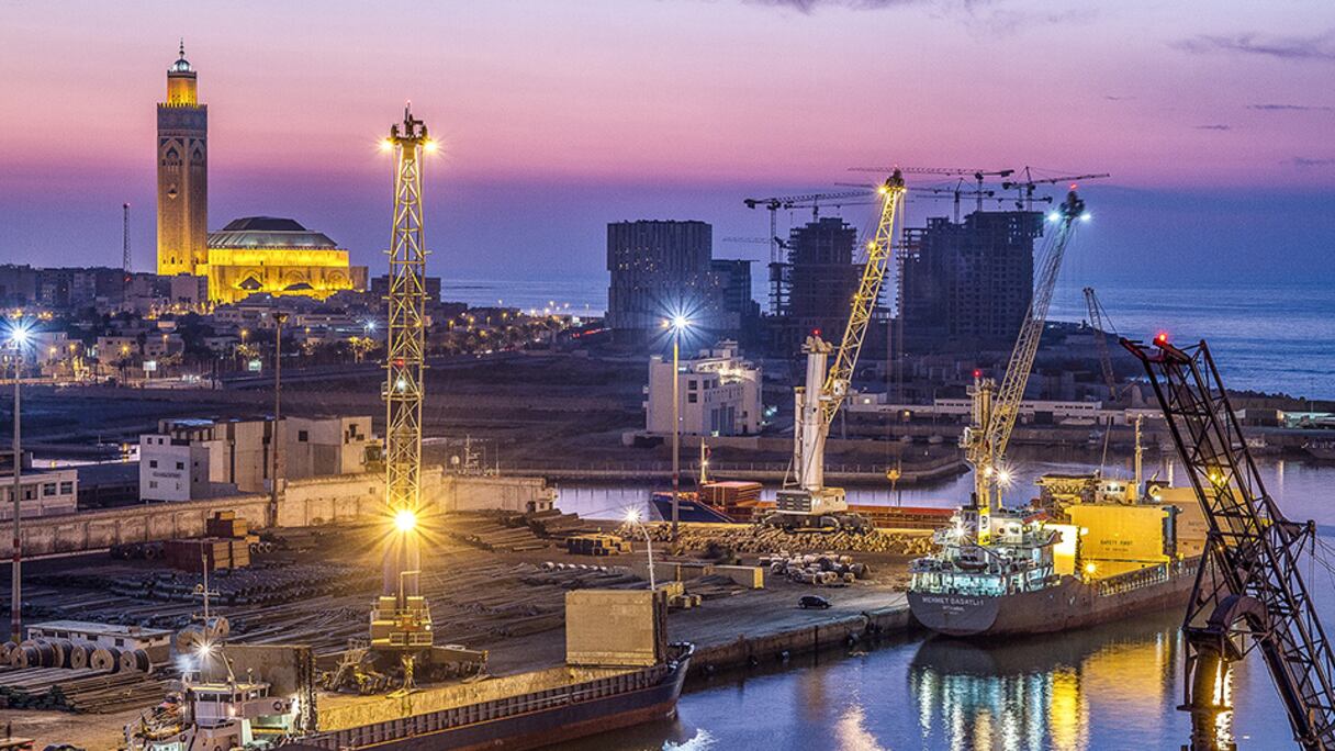 Le Port de Casablanca.
