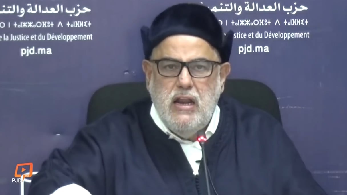 Abdelilah Benkirane, secrétaire général du PJD. 
