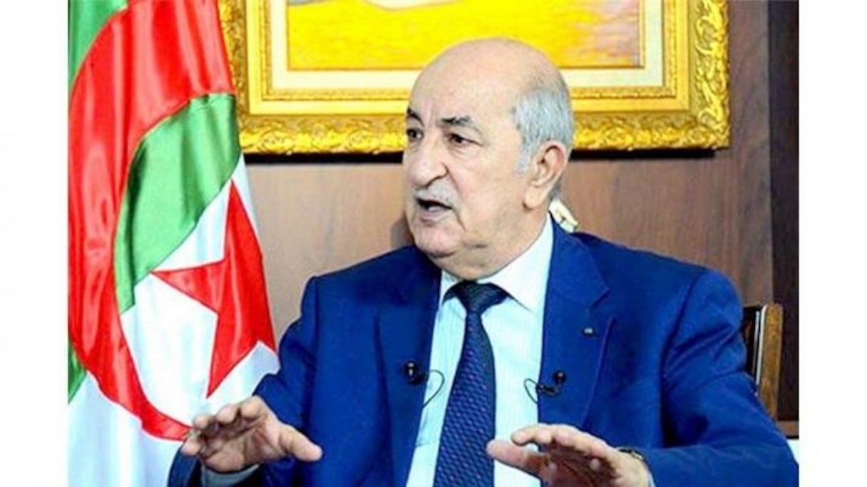 Le président algérien Abdelmadjid Tebboune. 
