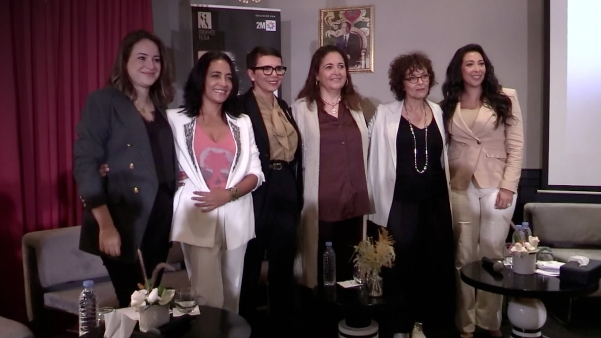 Les membres du jury de la 4e édition du Trophée Tilila pour l'image positive de la femme dans la publicité.
